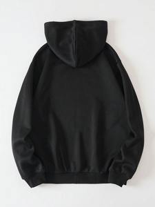 Sweat-shirts à capuche pour hommes, personnalisés par le fabricant, en coton lourd, avec strass, motif à carreaux, 100% coton - Product Image 2