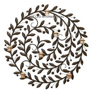 Aplique de pared decorativo de metal hecho a mano y personalizado, portavelas único de hormigón para el hogar, oficina, sala de estar, dormitorio, interior. - Product Image 3