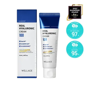 WELLAGE 50mL Crema y loción facial 100% Ácido hialurónico real Producto de alta calidad - Product Image 1