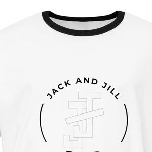 Jack and Jill <b>Dad</b> Classic Ringer T <b>Shirt</b> Unisex Short Sleeve Graphic Tee Contrast Neck and Sleeve Trim Soft Cotton Casual - Product Image 6