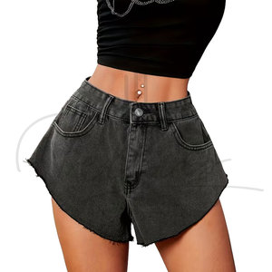Shorts de Mezclilla Lavada con Estampado Recto para Mujer, de Alta Calidad, al por Mayor, Moda de Verano, Ajuste Cómodo - Product Image 5