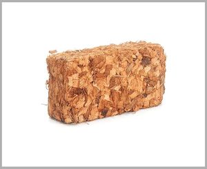 Material de cultivo orgánico de coco, material de aireación para raíces de plantas, cáscara de coco en bloques de 5 kg, comprimido - Product Image 1