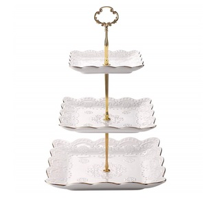 Soporte de metal de 3 niveles para pasteles, al mejor precio de fábrica, para servir cupcakes en fiestas, decoración de eventos y frutero. - Product Image 4