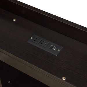 Letto a L in Legno Misura Twin con Libreria, Prese di Corrente, Porte USB e Due Cassetti - Product Image 6
