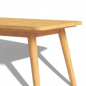 Table basse d'extérieur en teck massif, rectangulaire, mobilier de jardin moderne, résistant aux intempéries, table centrale pour hôtel de villégiature - Product Image 6