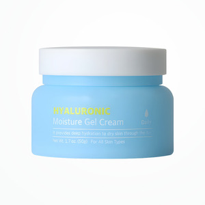 Crème pour le visage Nabiya Hyaluronic Acid Moisture Gel Cream 50g, crème régénérante pour le visage, crème pour le visage pour hommes, crème pour le visage GHKCU, crème faciale - Product Image 1
