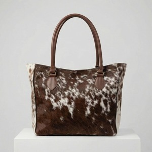 Bolso Tote de Cuero Vacuno con Múltiples Bolsillos, Bolso de Hombro de Cuero Genuino Vintage de Gran Capacidad - Product Image 4