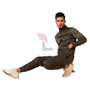 Customized Winter Streetwear Full Face Hoodie Flare <b>Pant</b> Tracksuit Side Pockets Polyester/Nylon Men Solid Breathable Casual - Product Image 6