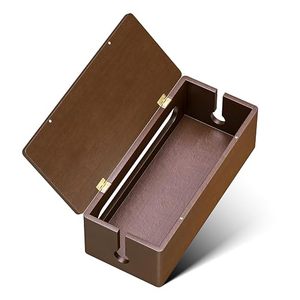 Boîte de gestion de câbles en bois, organiseur de cordons, étui de rangement portable, support de fils pour bureau et voyage - Product Image 2