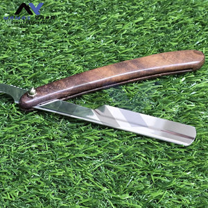 Navaja de Afeitar para Hombre, Maquinilla de Afeitar de Hoja Recta con Mango de Madera, Navajas de Afeitar Tradicionales Turcas - Product Image 1