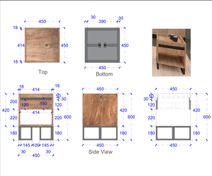 Modern <b>Sofa</b> <b>Side</b> <b>Table</b> End <b>Table</b> with Storage Shelf <b>for</b> Living Room Compact Durable Stylish Furniture <b>for</b> Home Office Use - Product Image 2