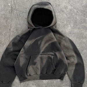 Sudadera con capucha para hombre de felpa cepillada, rica en algodón, de gran gramaje, venta al por mayor directa de fábrica, OEM - Product Image 1