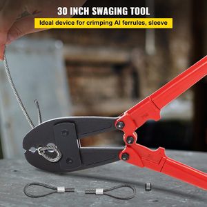 Pinza Crimpatrice Manuale da 30 Pollici per Cavi in Acciaio da 5/32, 1/4, 5/16 - Product Image 2