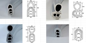 Installation facile Joint de garniture en silicone Bande d'étanchéité de porte de bord en forme de U Surface lisse non collante améliorée Coupe à la taille - Product Image 3