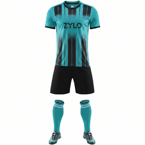 Uniforme de Fútbol para Adultos al por Mayor, Último Diseño, Manga Corta, Antibacteriano, Transpirable, 100% Poliéster, Tejido de Malla, Impresión Digital, OEM - Product Image 5