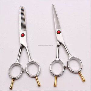 Kit de ciseaux de coiffure professionnels en acier inoxydable de 6 pouces – Outils de beauté capillaire domestiques, ciseaux à effiler, ensemble de ciseaux de barbier - Product Image 5