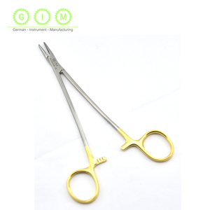 ที่จับเข็ม TC คุณภาพสูง ออกแบบตามหลักสรีรศาสตร์ ด้ามจับสีเงิน คีมเย็บแผลสำหรับศัลยกรรมและทันตกรรม ทำจากเหล็กกล้าไร้สนิม - Product Image 3