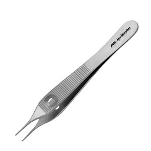 Instrumento Quirúrgico de Acero Inoxidable para Manipulación de Tejidos Delicados, Pinzas Adson Micro de Punta Fina de 12 cm con Dientes Premium - Product Image 5