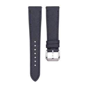 Correa de Reloj de Cuero Saffiano para Oficina, Cosida a Mano, para Relojes de Marca de Lujo, Duradera, Resistente a los Arañazos, Estilo Ejecutivo, en Oferta - Product Image 3