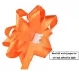 Cintas de Regalo Personalizadas de Satén de Poliéster Naranja con Lazo de Mariposa, Color Sólido, Tejidas, Decorativas para Envolver Regalos de Boda y Decoración - Product Image 4