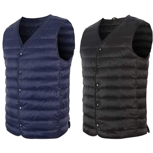 Gilets matelassés pour hommes, gilets équestres, vêtements d'hiver décontractés, streetwear, vestes sans manches, manteaux, gilets matelassés personnalisés pour hommes - Product Image 5