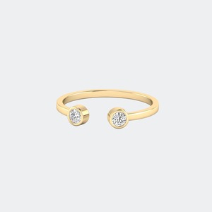 Anillo de Diamante Cultivado en Laboratorio de 0.20 CTW, Corte Brillante Redondo, para Mujer, Oro de 9K, 14K, 18K, Color E F, Claridad VS VVS, Joyería de Compromiso de Lujo - Product Image 1