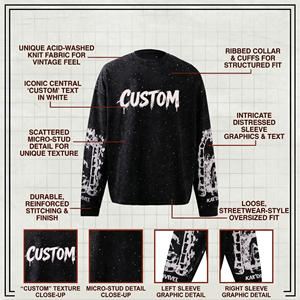 280Gsm Men's Rhinestone t Shirt Custom Streetwear Boxy <b>Tshirt</b> Oversized Cotton Heavyweight Graphic A - Product Image 6