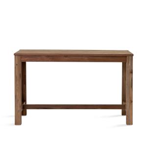 Mesa de Bar Moderna Rústica de Madera de Teca Sólida con Textura Natural y Base Resistente para Muebles de Cafetería y Hostelería - Product Image 2