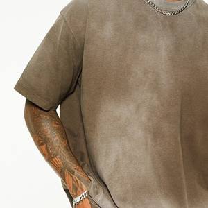 Camiseta de Hombre de Algodón Lavado Estilo Vintage, con Logotipo de Moda, Cuello Redondo y Manga Corta, Estilo Urbano, OEM ODM, Última Tendencia - Product Image 6