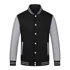 New Best Quality Custom Adult and Youth Casual <b>Thin</b> Baseball Letterman Color Fleece Varsity <b>Jacket</b> 100% Cotton - Product Image 1