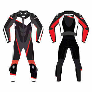 Combinaison de moto en cuir unisexe à manches longues, coupe-vent, imperméable, respirante, toutes saisons, TOPEAK SPORTS 280g, couleur personnalisée, nouveau design - Product Image 6