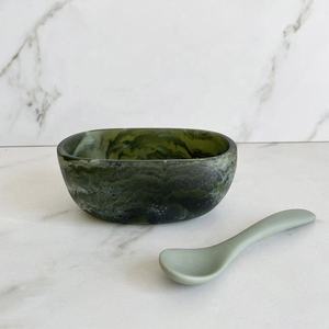 Epoxy Resin <b>Salad</b> Serving Set for Restaurants & Home Use Dishwasher Safe Custom Color Options Brand - Product Image 2