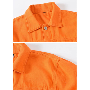 Classic Look Mens Denim Jacket Minimalist Design Soft Breathable Cotton Fabric Elegant Casual Fashionable Outerwear Denim Jacket - Product Image 3