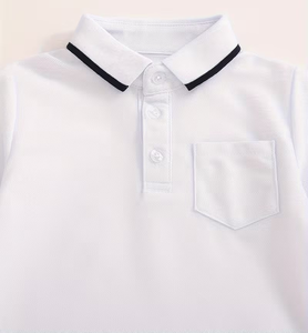 Boys Summer Print Breathable Eco-Friendly Quick Dry O-Neck Casual Short Sleeve Polo Shirt Made in Bangladesh - Product Image 3