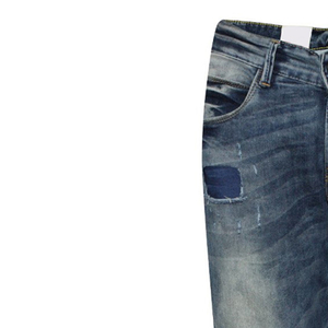 Jean décontracté taille haute en coton respirant, style streetwear, léger, pour homme - Product Image 5