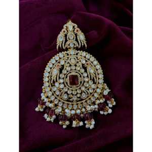 Sangeetha Jewellers - Elegante Colgante de Plata 92.5 con Moissanita para Mujer - Product Image 1