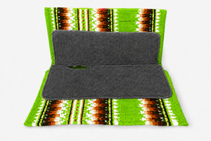 Manaal Enterprises - Selle Western Classique - Motif Géométrique - Bordure en Cuir Marron - Doublure en Laine - Polaire - Équitation - Product Image 5