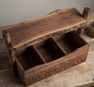 Cesta de Almacenamiento de Cocina de Madera de Una Sola Capa, Hecha a Mano, Color Arcilla, Moderna, Multifuncional, para Uso Doméstico, Venta al Por Mayor - Product Image 3