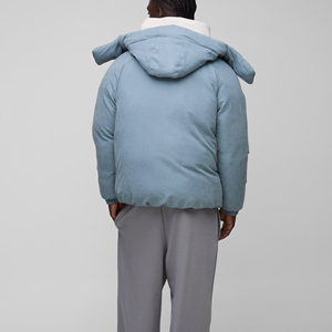 Custom Made Camouflage Thick Collared Canvas <b>Winter</b> Hooded Puffer Jacket Waterproof Breathable Windproof Cotton Filled Men's - Product Image 3