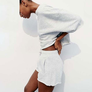 Camiseta Corta de Algodón y Elastano de Alta Calidad para Mujer, Cuello Casual, Corte Ajustado, Diseño Personalizado con Estampado, Parches Bordados de Verano, Talla XL - Product Image 5