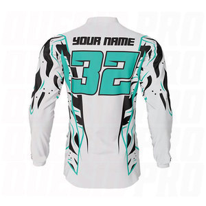 เสื้อเจอร์ซีย์คอกลมแบบซับลิเมชั่นแห้งเร็วสำหรับมอเตอร์ครอส  สำหรับผู้ชาย  สำหรับทีมแข่งรถ  ระบายอากาศได้ดี น้ำหนักเบา สำหรับขับขี่ออฟโรด - Product Image 6