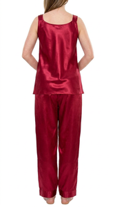 Conjunto de Lencería de Satén para Mujer, Elegante Pijama sin Mangas para Estar en Casa - Product Image 6