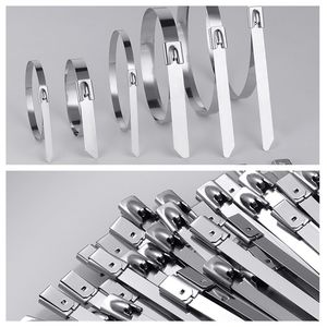 สายรัดเคเบิลสแตนเลส 304 สำหรับงานหนัก 4 ขนาด 11.8" 9.8" 7.8" 6" พร้อมที่ตัดสายรัดเคเบิลอเนกประสงค์ - Product Image 3