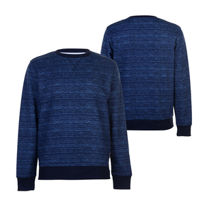 Sweat-shirt d'hiver décontracté pour homme, col rond, couleur unie, en molleton, coupe classique, 100% coton, bleu - Product Image 2