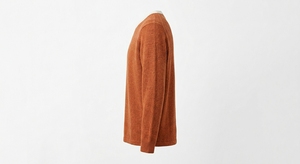 Pull-over en laine mérinos 100% pour homme, col rond, coupe classique, manches longues, 370g, logo personnalisé au dos, vêtement de printemps - Product Image 3