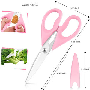 Ciseaux de cuisine personnalisés, polis, avec vis de réglage, meilleurs ciseaux multi-usages tranchants en acier inoxydable pour aliments - Product Image 3