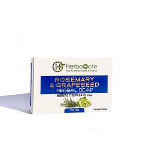 สบู่โรสแมรี่และเมล็ดองุ่นสมุนไพรทำมือแบบออร์แกนิค OEM สบู่บำรุงผิวกายช่วยให้ความชุ่มชื้น ลดเลือนจุดด่างดำ ผิวขาวกระจ่างใส - Product Image 1