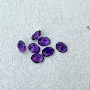 Piedra de Amatista Africana Natural de 9x11 mm, Ovalada, Facetada, para Joyería, Proveedor Indio a Precio de Fábrica, Calidad AAA - Product Image 3