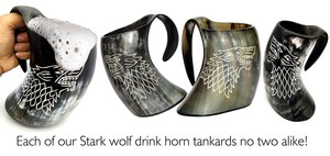Auténtica Jarra Vikinga de Cuerno de Búfalo – Jarra de Cerveza Hecha a Mano con Acabado Natural, Taza para Beber de Cuerno 100% Real Pulido - Product Image 6