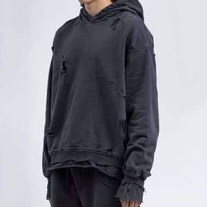 Hoodie Homme Distressed Style Unique Tendance à Prix Abordable – Vente Flash – Direct Usine - Product Image 3